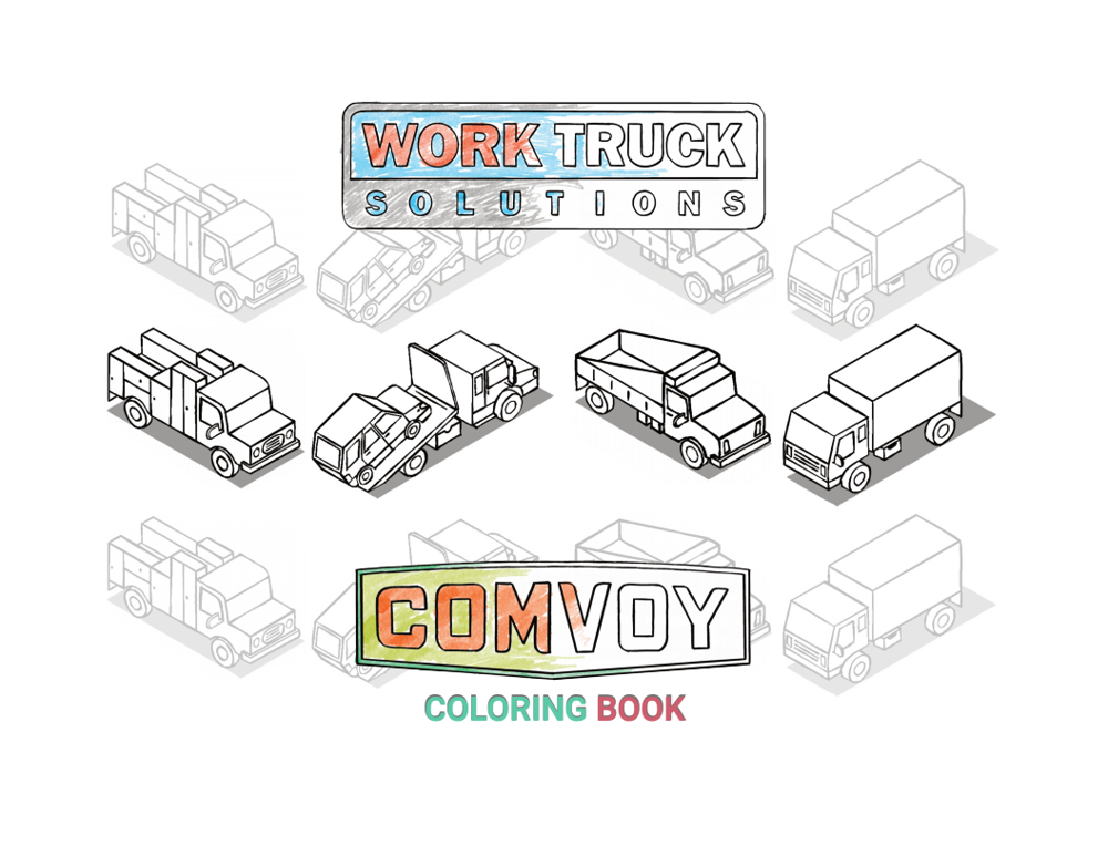 The Work Truck Coloring Book Cover