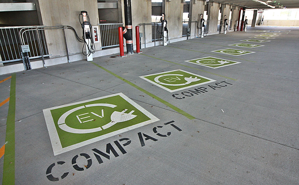 ev charging stations in parking lot