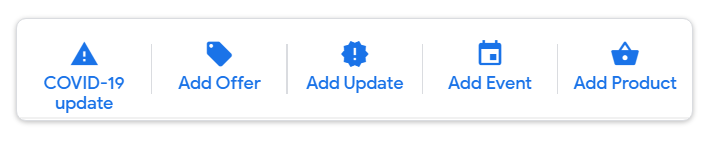 Google My Business Posts Options