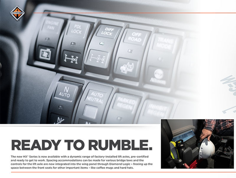 International Truck HX Series - Factory Installed Lift Axles