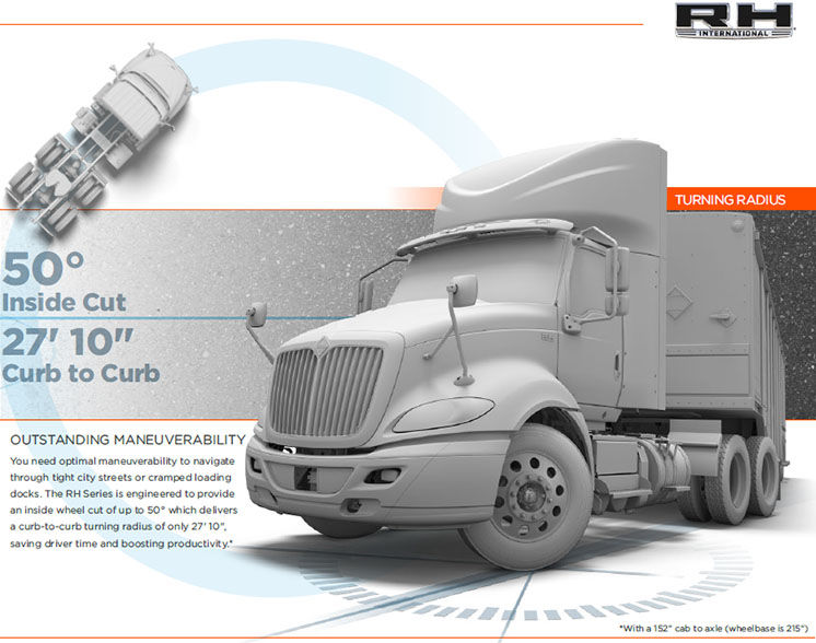 International Truck RH Series - Maneuverability